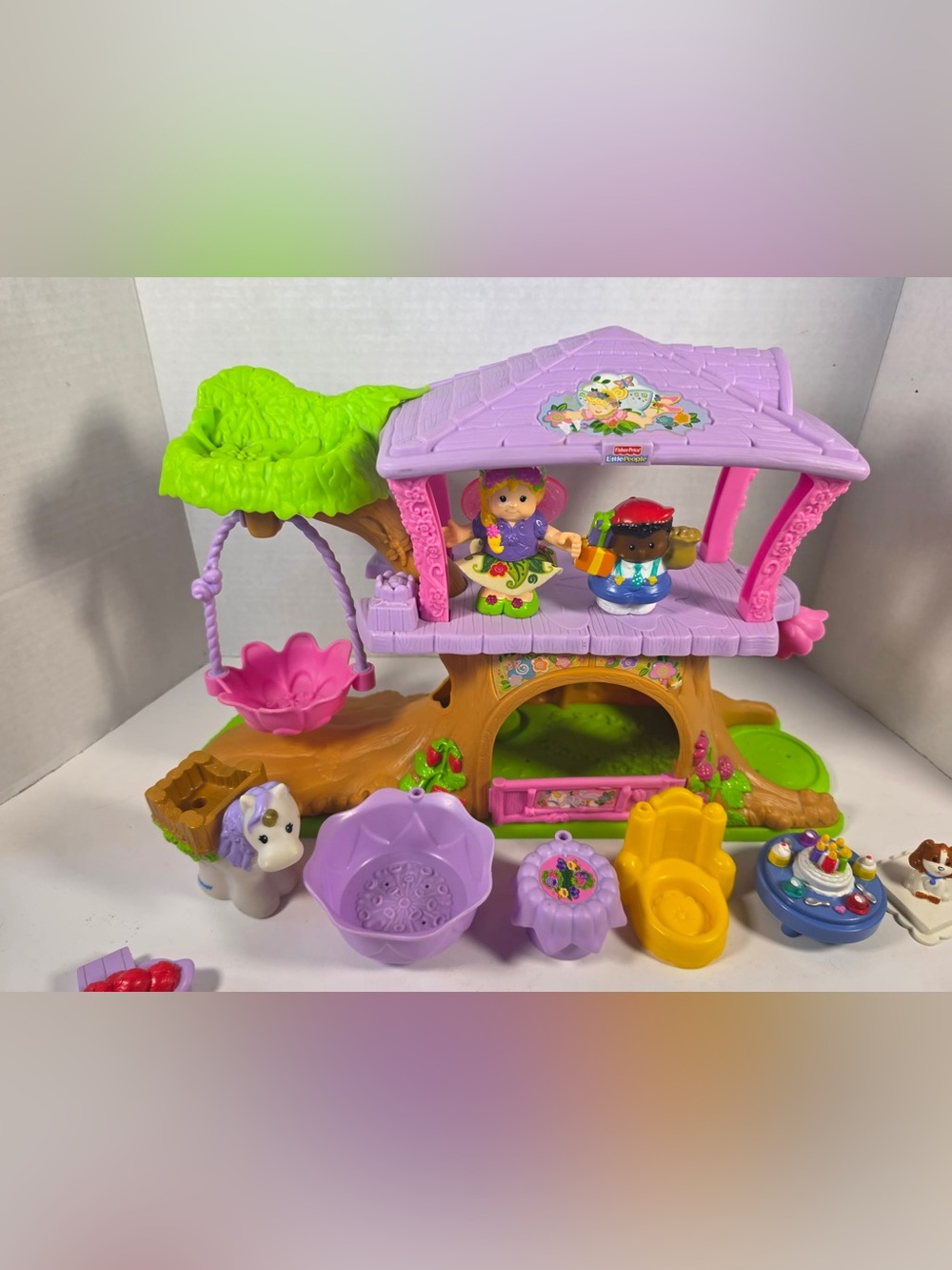 Fisher-Price Little People Fairy Treehouse Playset, 2009 incomplete